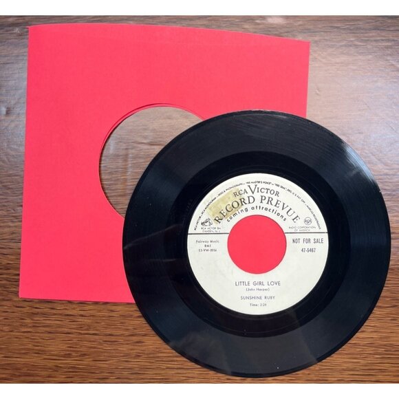 Sunshine Ruby Little Girl Love / Too Old For Toys 45 Vinyl 50s Country Promo - Picture 5 of 6